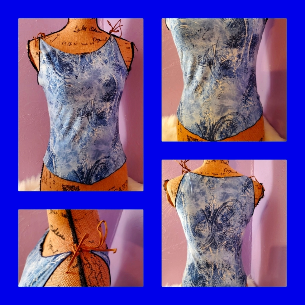 PONNY TAIL shoulder tie club 👚size L